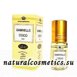 Масляные духи Gabriel Coco Коко Шанель Габриэль Ravza Parfum 3 мл Духи Gabrielle Коко