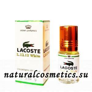 Масляные духи L.12.12 White Лакост Белый Ravza 3 мл Духи L.12.12 White