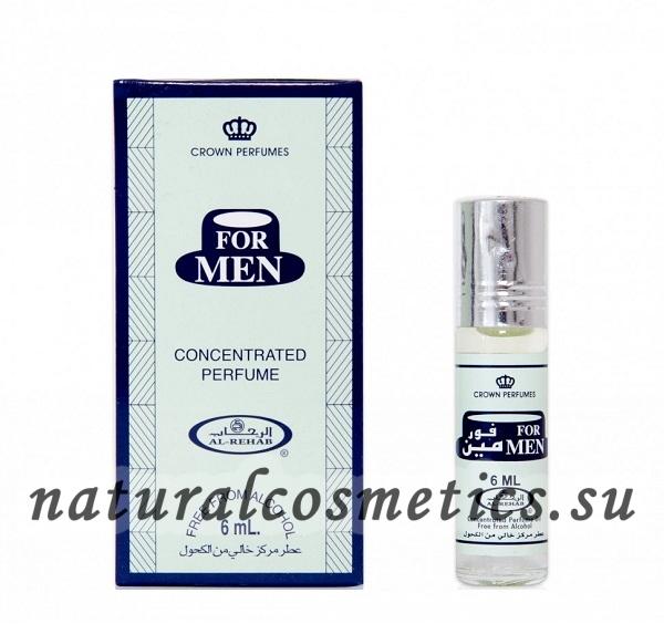 Арабские духи For Men Фор мен Al-Rehab 6мл Арабские духи For Men Фор мен Al-Rehab 6мл
